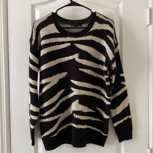 Lucca Couture size medium zebra print sweater